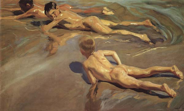 Joaquin Sorolla Y Bastida Children on the Beach